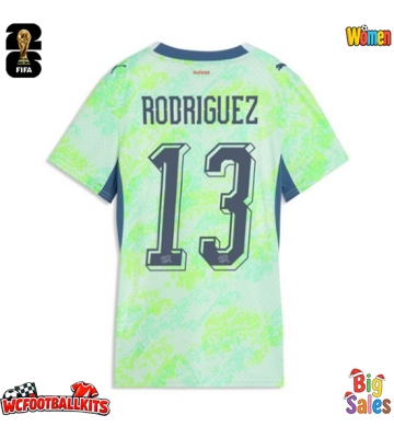 Switzerland Ricardo Rodriguez #13 Replica Away Stadium Shirt for Women World Cup 2026 Short Sleeve